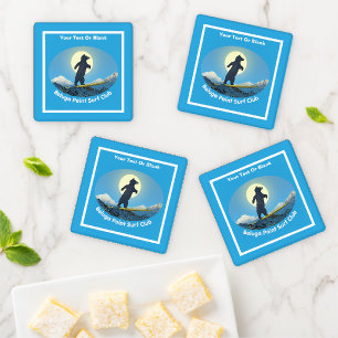 Beluga Point Surf Club Coaster Set