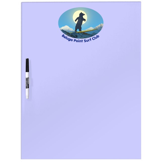 Beluga Point Surf Club Dry Erase Board (Front)