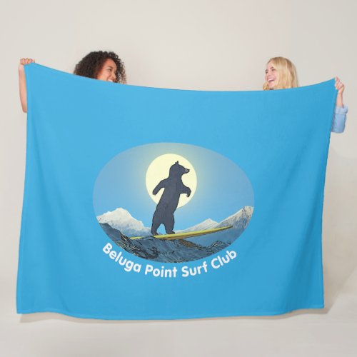Beluga Point Surf Club Fleece Blanket