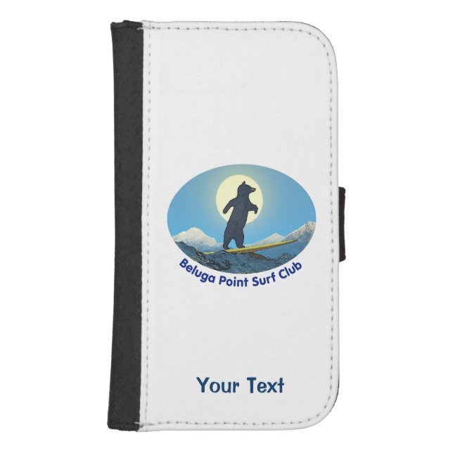 Beluga Point Surf Club Samsung Galaxy Wallet Case (Front)