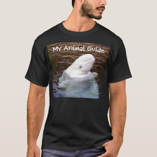 Beluga whale animal guide shirt