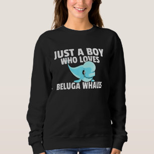 Beluga Whale Baby Beluga Costume Sweatshirt