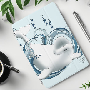 Beluga Whale Blue iPad Mini Cover