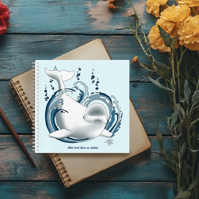 Beluga Whale Blue Notebook (Creator Uploaded)