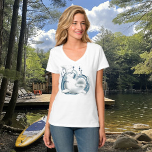 Beluga Whale Blue T-Shirt