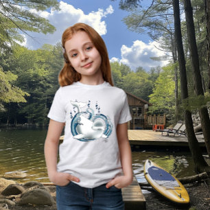Beluga Whale Blue T-Shirt
