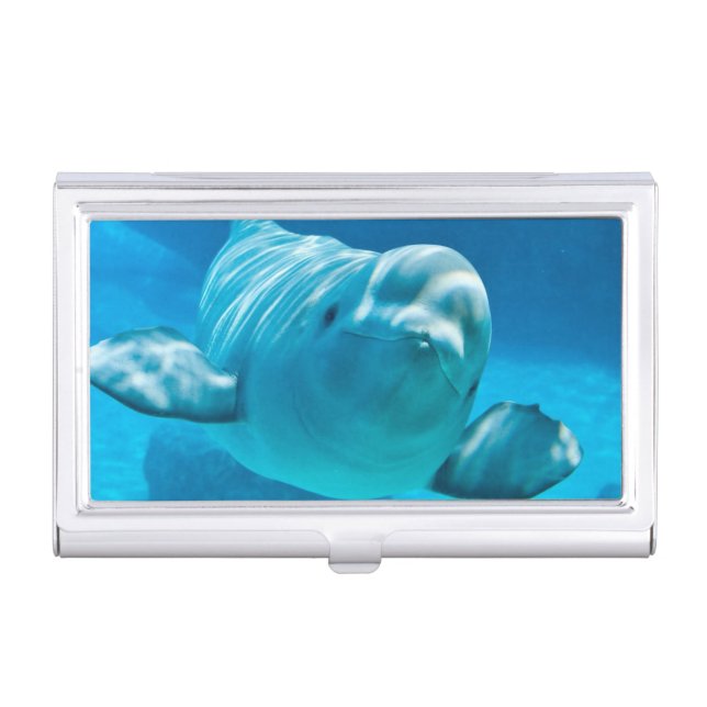 Beluga Whale Business Card Case (Front)