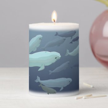 Beluga Whale Candles Custom Whale Art Candle by artist_kim_hunter at Zazzle