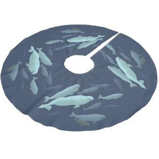 Beluga Whale Christmas Tree Skirt Whale Tree Skirt