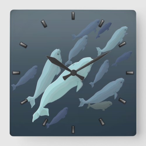 Beluga Whale Clock White Whale Decor Whale Gifts