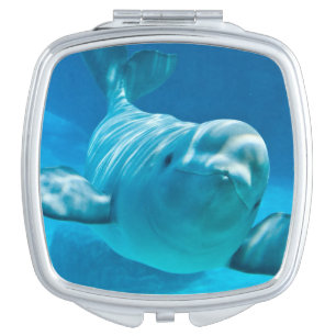 Beluga Whale Compact Mirror