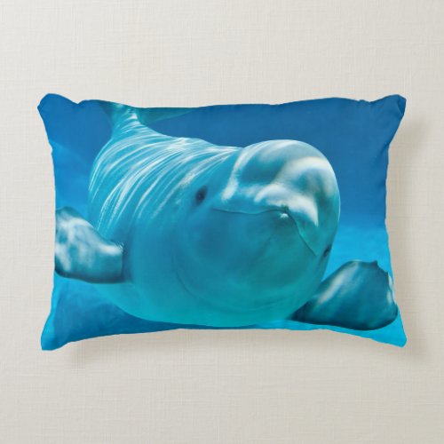 Beluga Whale Decorative Pillow