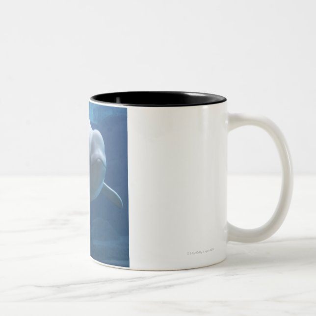 Beluga whale (Delphinapterus leucas) Two-Tone Coffee Mug (Right)