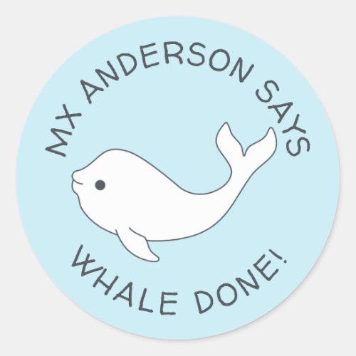 Beluga Whale Done Stickers