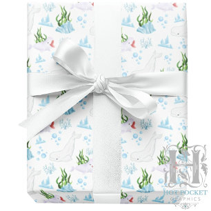 Beluga Whale Gift Wrapping Paper