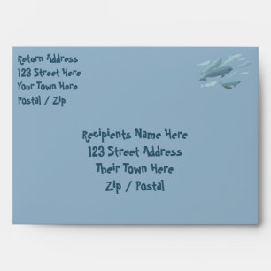 Beluga Whale Greeting Card Envelopes Personalized
