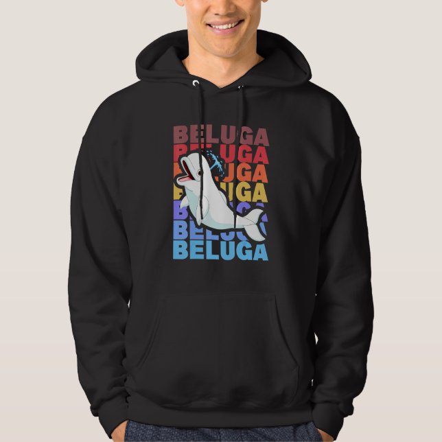 Beluga Whale Hoodie (Front)