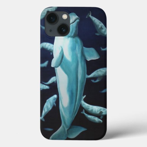 Beluga Whale iPad Case Whale Art Tablet iPad Case