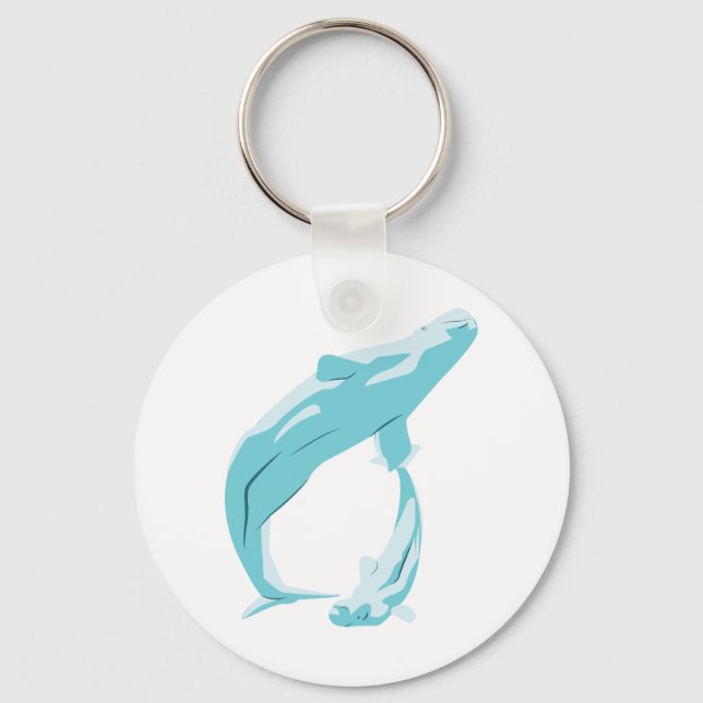 Beluga Whale Keychain (Front)