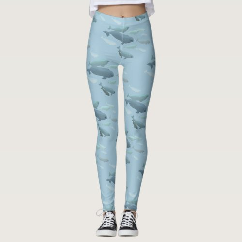 Beluga Whale Leggings Baby Beluga Leggings