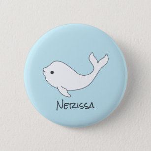 Beluga Whale Name Button