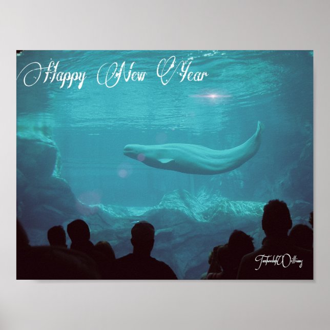 Beluga Whale New Year poster (Front)