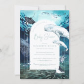 Beluga Whale Ocean Baby Shower Invitation (Front)