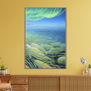 Beluga Whale Painting Canvas Print