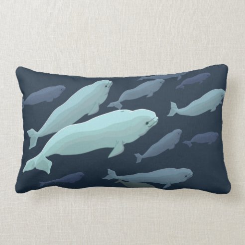 beluga whale pillow