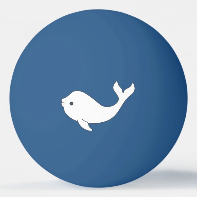 Beluga Whale Ping Pong Ball (Front)