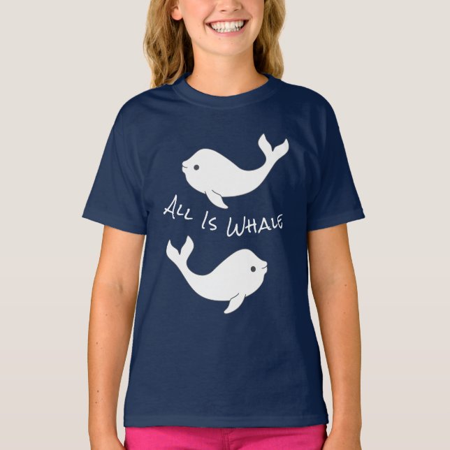 Beluga Whale Pun T-Shirt (Child) (Front)