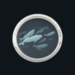Beluga Whale Ring Baby Beluga Whale Art Jewelry<br><div class="desc">Beluga Whale Rings Necklaces Bracelets Wildlife Marine Animals Art Rings & Jewelry Spirit Animals Romantic Beluga Whales Rings Gifts for Men Women, Boys & Girls Canadian Marine-life Art Keepsakes & Beluga Jewelry & Whale Art Accessories Click "Customize" to Add Text, Choose Font and Custom Colours Personalized White Whale Rings featuring...</div>