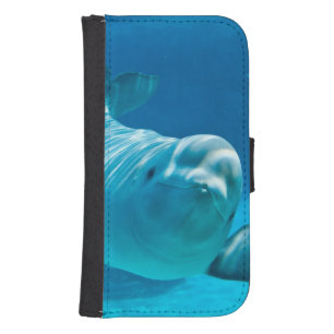 Beluga Whale Samsung S4 Wallet Case