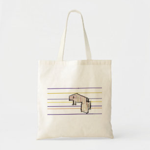 Beluga whale summer joy tote bag