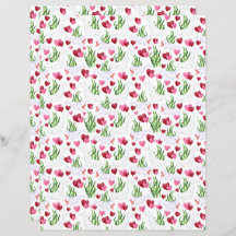 Beluga Whale Valentines Scrapbook Paper