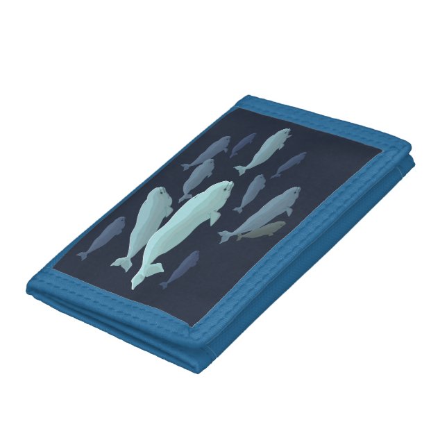Beluga Whale Wallet White Baby Whale Wallets Gifts (Bottom)