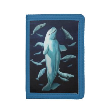 Beluga Whale Wallet White Whale Art Wallets Gifts by artist_kim_hunter at Zazzle