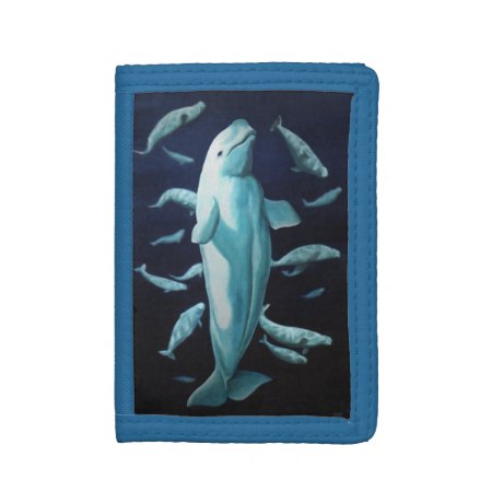 Beluga Whale Wallet White Whale Art Wallets Gifts