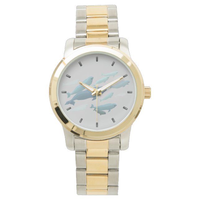 Beluga Whale Watch Cute Baby Beluga Wrist Watch (Front)