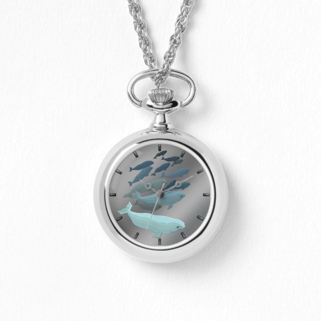 Beluga Whale Watch Cute Baby Beluga Wrist Watch (Front)
