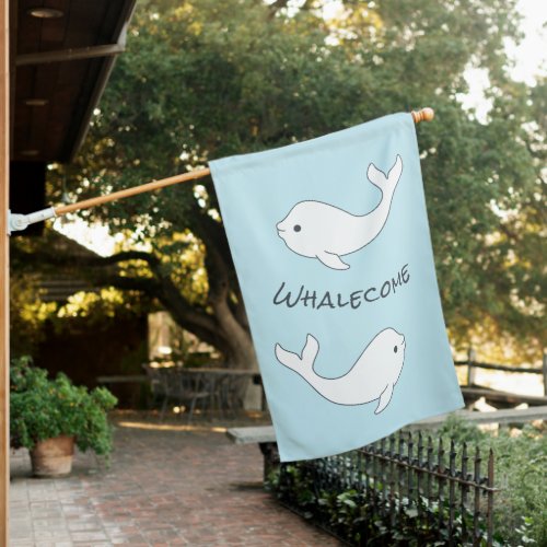 Beluga Whalecome House Flag