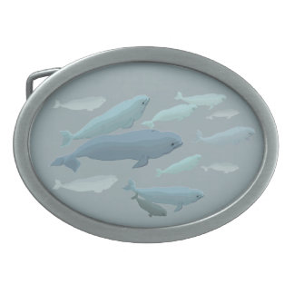 Beluga Whales Belt Buckle Whale Art Buckles
