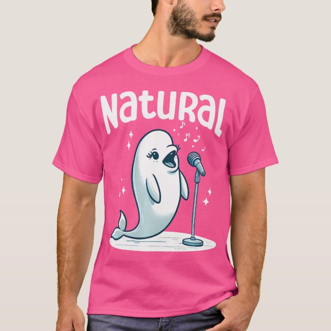 Beluga Whales Opera Singer T-Shirt (Front)