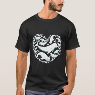 Beluga Whales Valentine Days For Kids Boy Girl Men T-Shirt