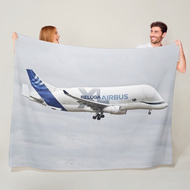 BELUGIA AIRPLANE FLEECE BLANKET (In Situ)