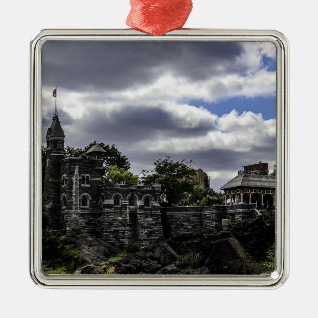 Belvedere Castle in Central Park, New York Metal Ornament (Front)