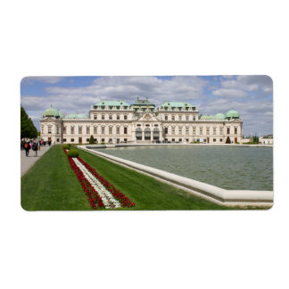 Belvedere Castle, Vienna Austria Label