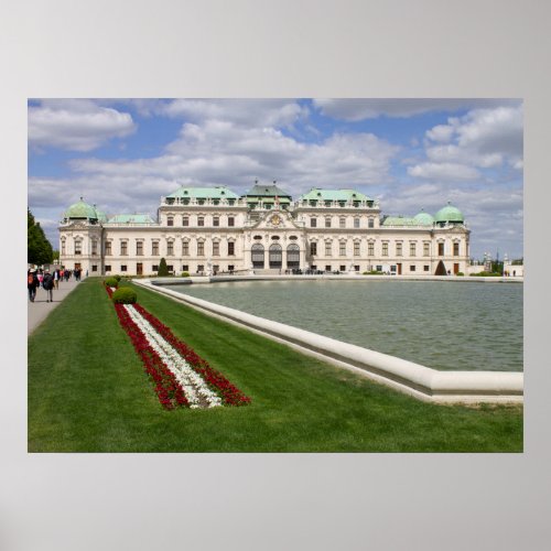 Belvedere Castle Vienna Austria Poster