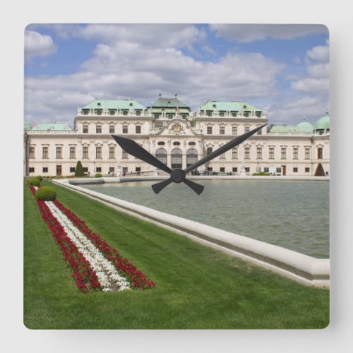 Belvedere Castle Vienna Austria Square Wall Clock