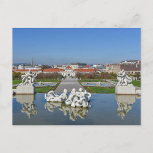 Belvedere Palace Pool, Vienna, Austria Postcard